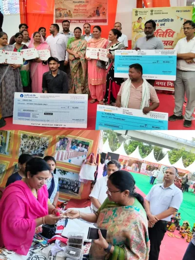 आगरा नगर निगम स्वनिधि महोत्सव में सम्मानित हुए वेंडर्स