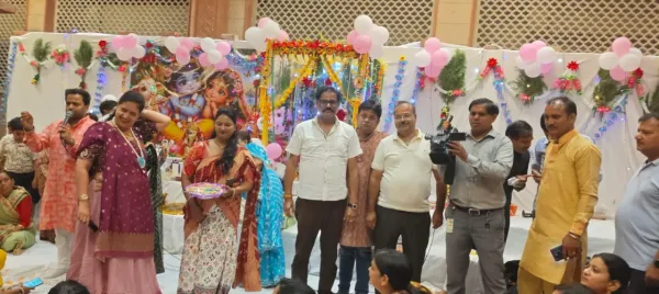 कमला नगर बसंत बिहार में सात दिवसीय गणेश-राधाष्टमी महोत्सव की धूम, भक्ति में सराबोर हुए श्रद्धालु