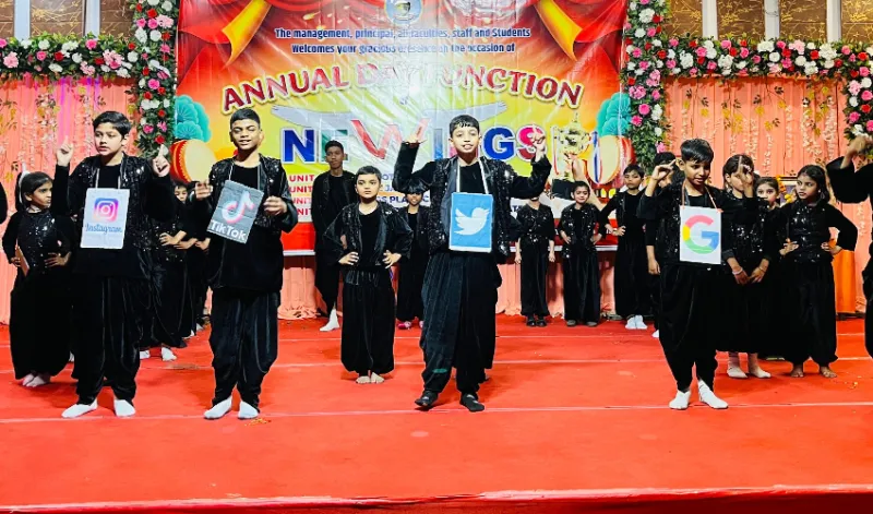 न्यू विंग्स स्कूल ने धूमधाम से मनाया 9वां वार्षिकोत्सव