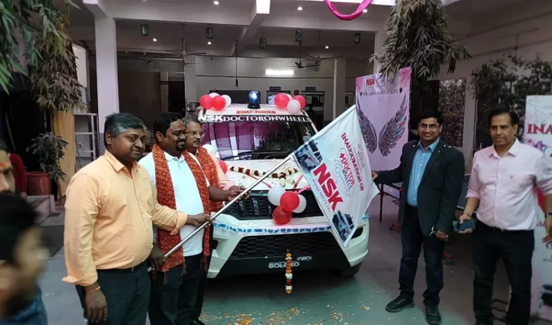 डॉक्टर ऑन व्हील्स निःशुल्क एम्बुलेंस सेवा का हुआ उद्घाटन