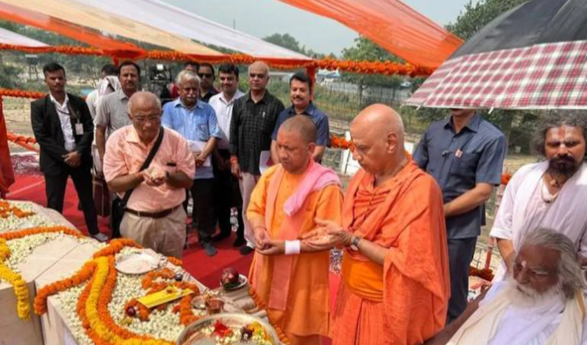 'यह एक राष्ट्र मंदिर होगा'- CM योगी आदित्यनाथ ने राम मंदिर के गर्भगृह की नींव रखी, निर्माण का दूसरा चरण शुरू