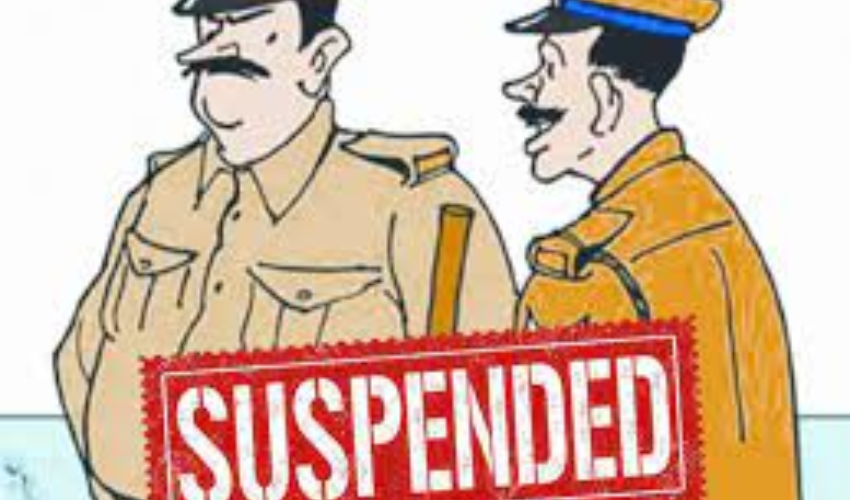 ड्रॉक्टर अम्बेडकर की मूर्ती थाने के शौचालय में मिलने पर, दारोगा व दो सिपाही सस्पेंड