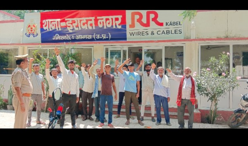जिले में कानून व्यवस्था दुरस्त करने के लिए सट्टे जुए के अपराधियों ने खाई कसम